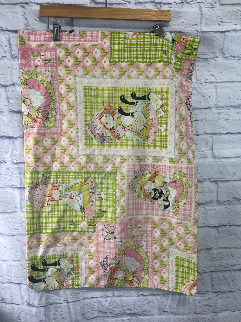 Vintage Holly Hobbie PillowCase Katie’s Patchwork 1970’s Sears
